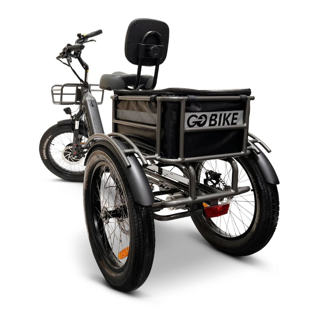 ComfyGo FORZA Foldable Compact Electric Tricycle with Rear Storage - Senior.com Electric Bikes