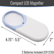 DMI LED Magnifying Glass with Light - Extendable Length