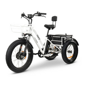 ComfyGo FORTE Electric Tricycle with Front Basket and Rear Storage - Senior.com Electric Bikes