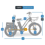 ComfyGo FORTE Electric Tricycle with Front Basket and Rear Storage - Senior.com Electric Bikes