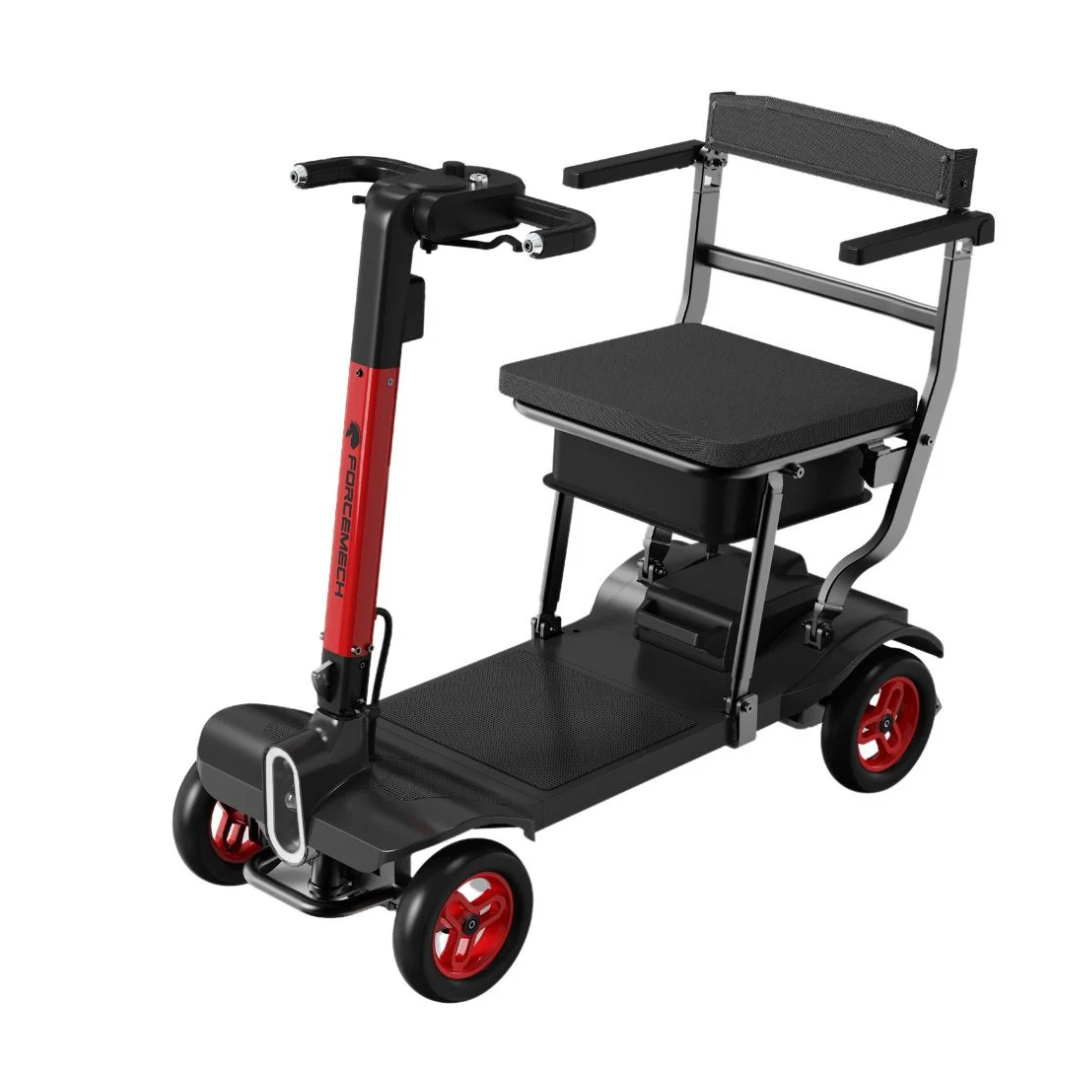 Forcemech Traveler Lightweight Mobility Scooter Red