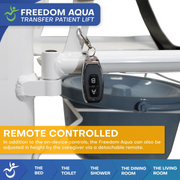 Freedom Aqua Electric Transfer Patient Lift - Waterproof Home Patient Transfer Chair - Senior.com Patient Lifts