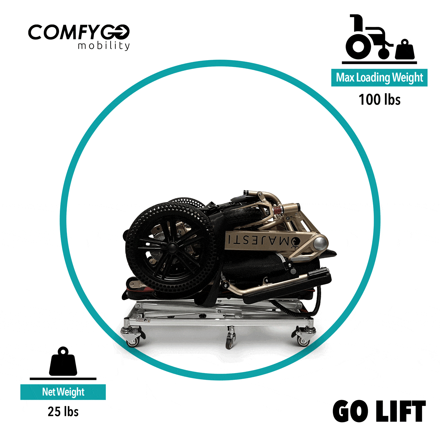 ComfyGO GO-Lift Portable Lift For Electric Wheelchairs And Scooters - Senior.com 