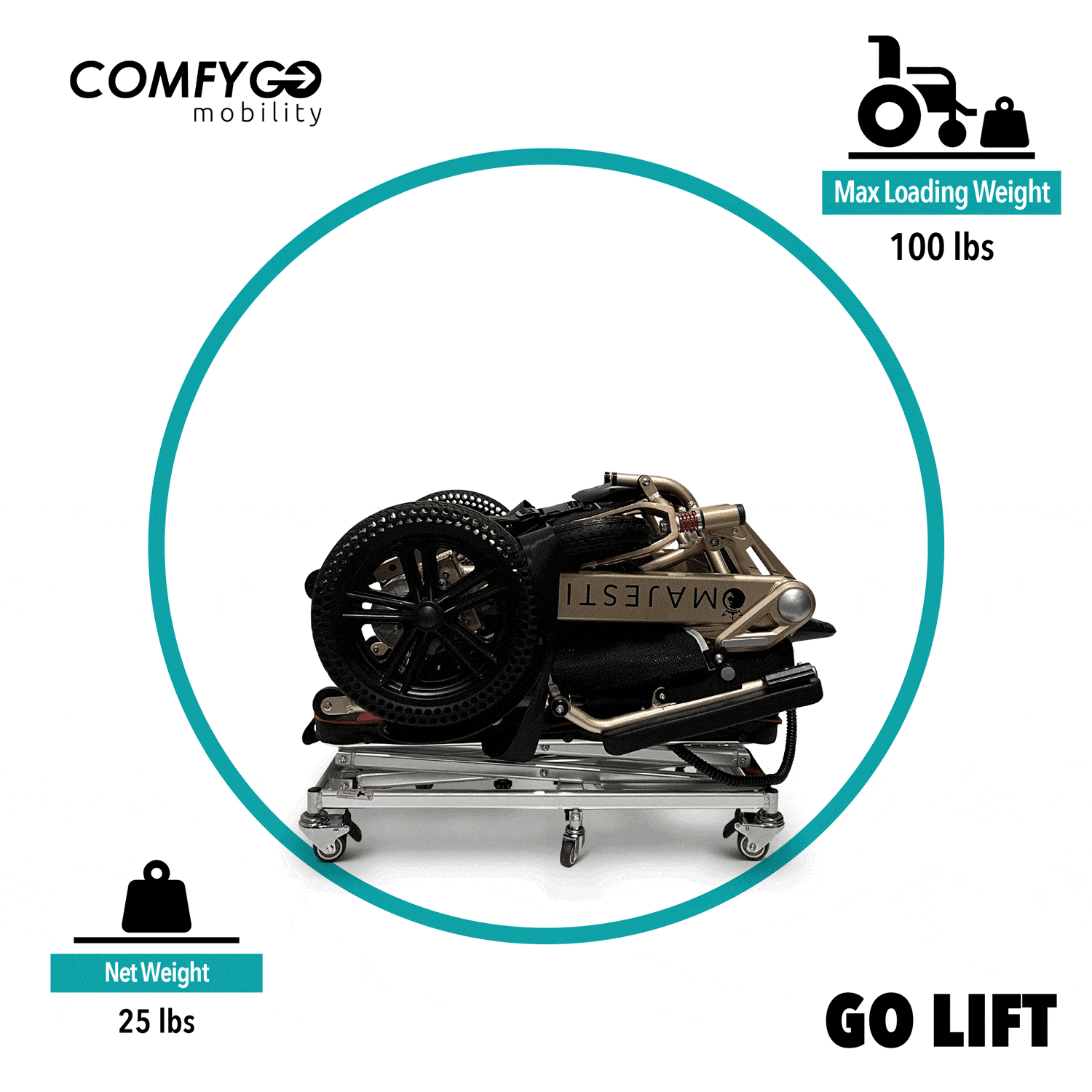 ComfyGO GO-Lift Portable Lift For Electric Wheelchairs And Scooters