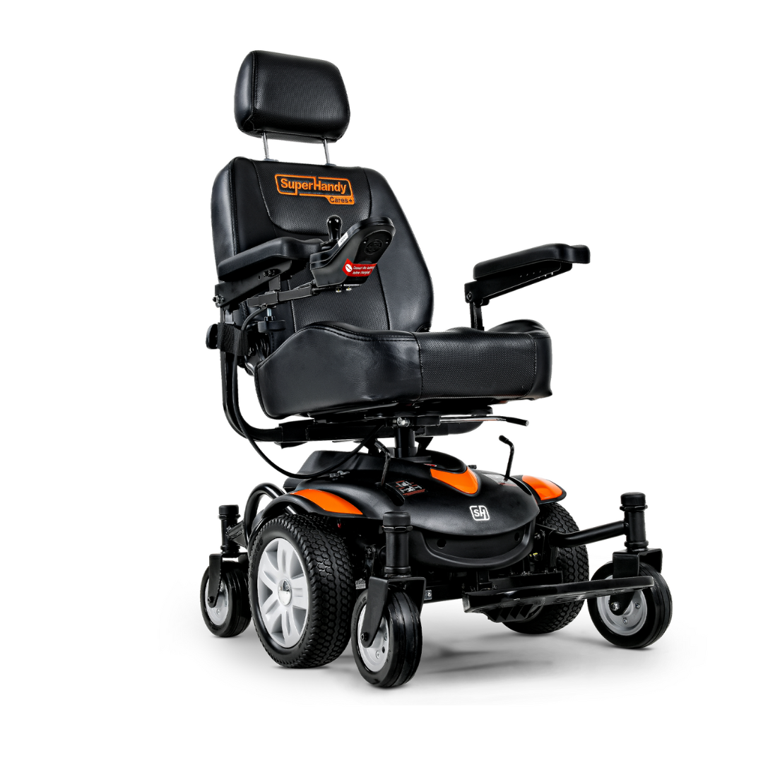 SuperHandy GoRide CRX Power Wheelchair with Reclining Backrest - Senior.com Power Chairs