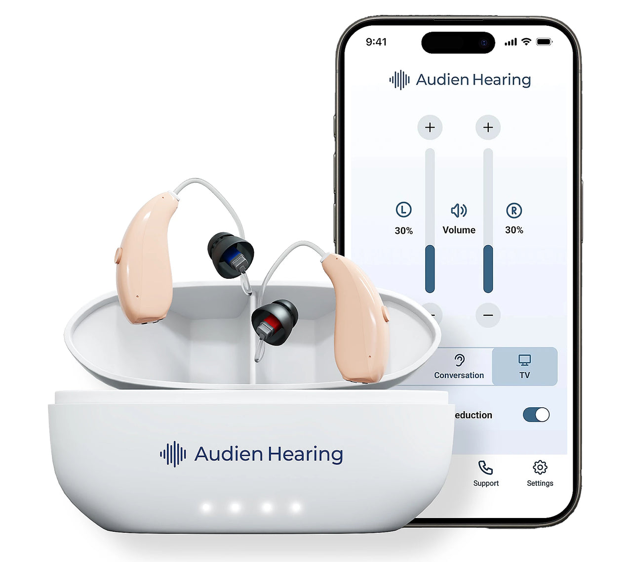 Audien Hearing Ion PRO OTC Hearing Aid with App and Phone Answering - Senior.com Hearing Aids