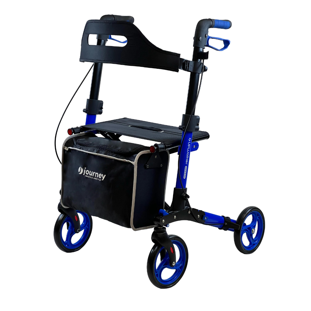 Journey Upwalker Breeze Rollator - Lightweight Folding 4-Wheel Walker ...