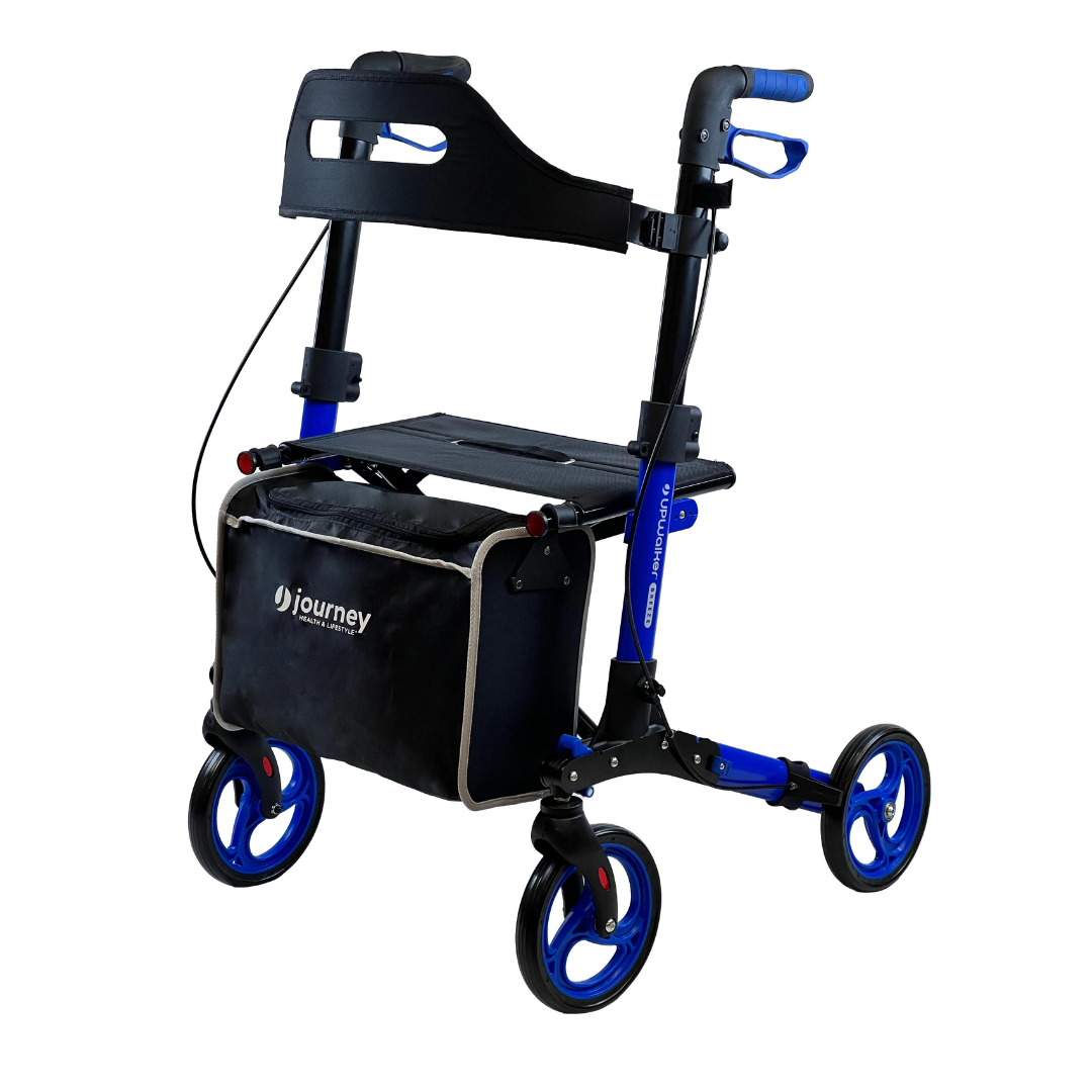 Journey Upwalker Breeze Rollator - Lightweight Folding 4-Wheel Walker