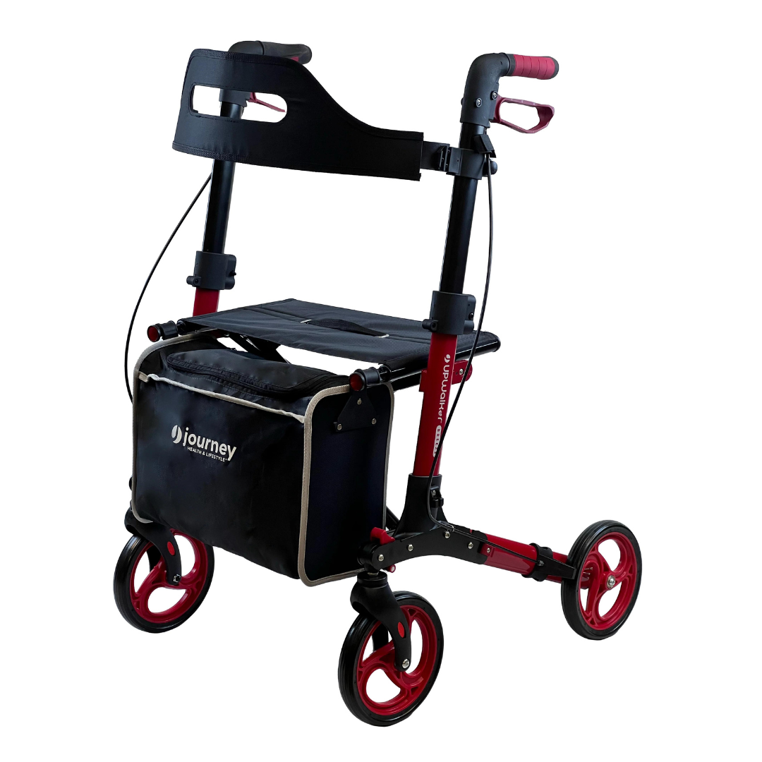 Journey Upwalker Breeze Rollator - Lightweight Folding 4-Wheel Walker - Senior.com Rollators