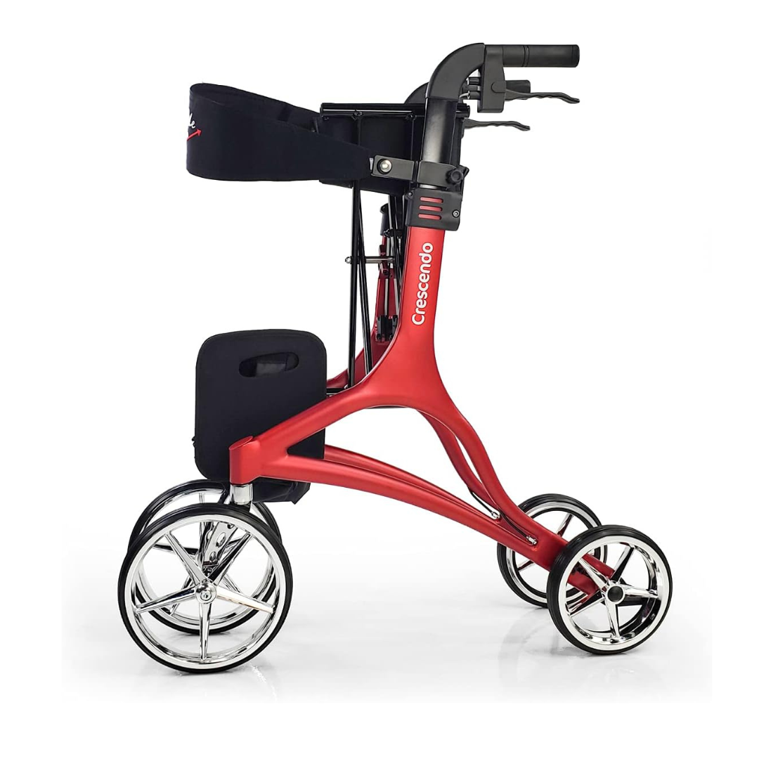 Lifestyle Mobility Aids Crescendo Euro-Style Rollator with XL Wheels - Senior.com Rollators