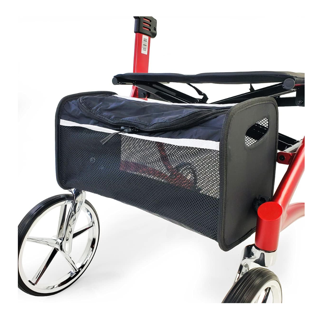 Lifestyle Mobility Aids Crescendo Euro-Style Rollator with XL Wheels - Senior.com Rollators