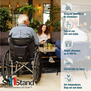 SitnStand Lift Assist For Wheelchairs - Portable & Lifts Up To 400 lbs - Senior.com Standing Aids