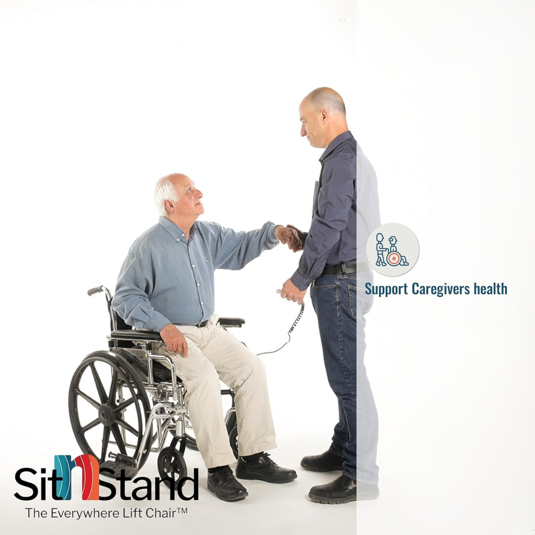 SitnStand Lift Assist For Wheelchairs - Portable & Lifts Up To 400 lbs - Senior.com Standing Aids