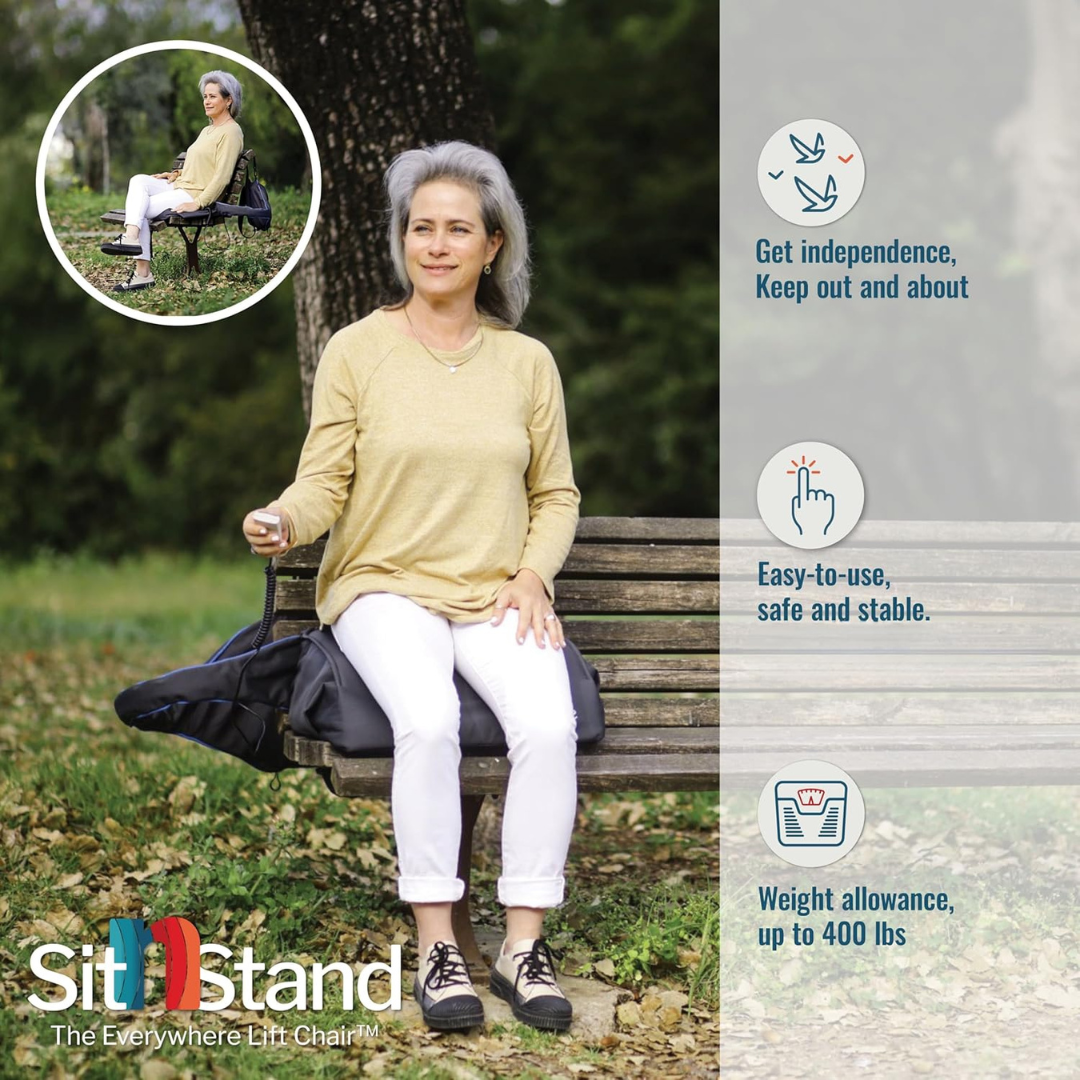 SitnStand Lift Assist Compact For Travel - Portable & Lifts Up To 400 lbs - Senior.com Standing Aids