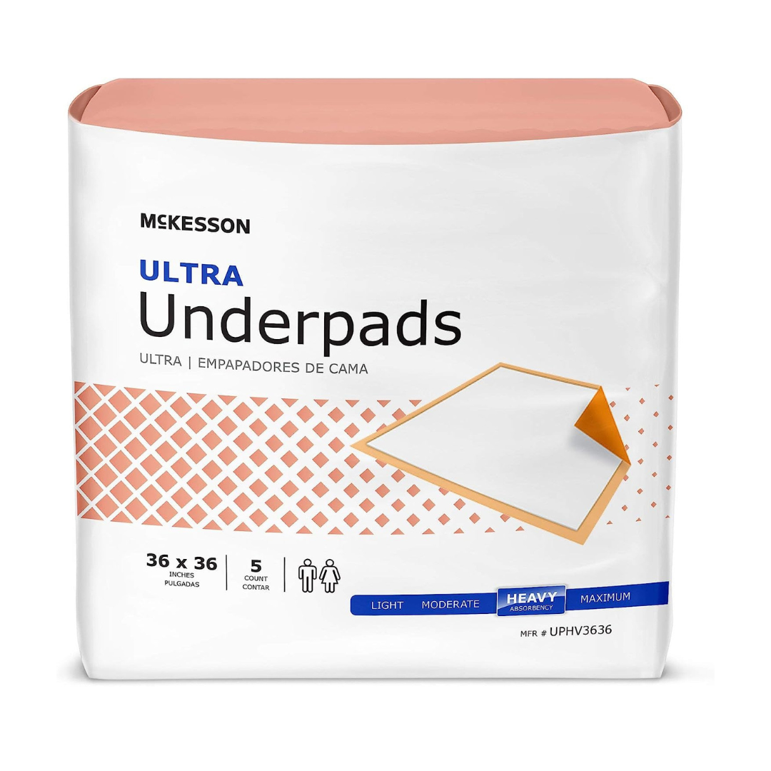 McKesson StayDry Ultra Underpads - Disposable Heavy Absorbency - Senior.com Underpads