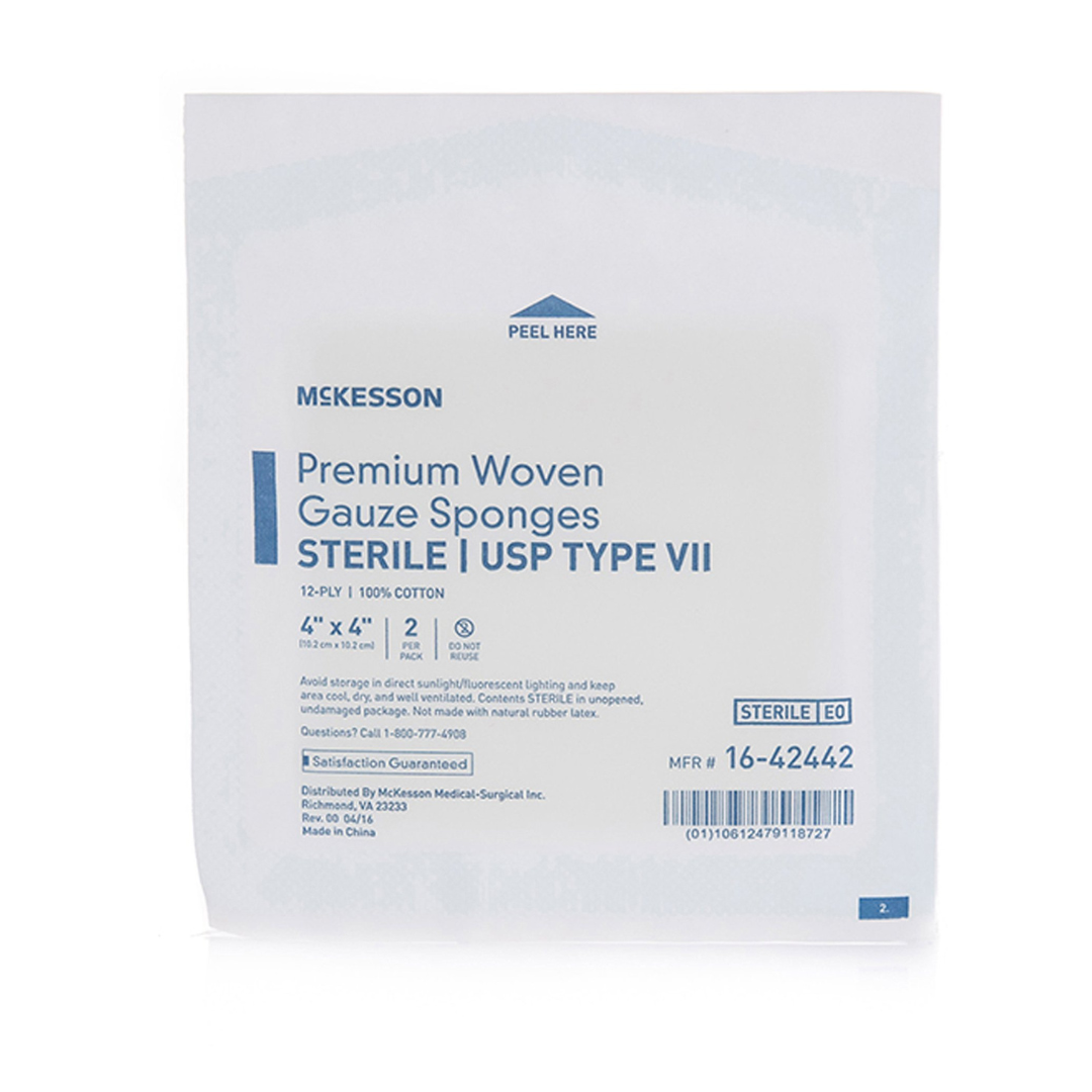 Mckesson Premium Woven Gauze Sponge - Sterile - Individually Wrapped