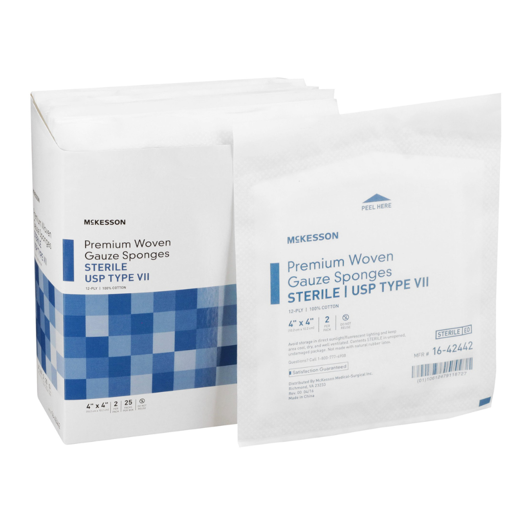 Mckesson Premium Woven Gauze Sponge - Sterile - Individually Wrapped