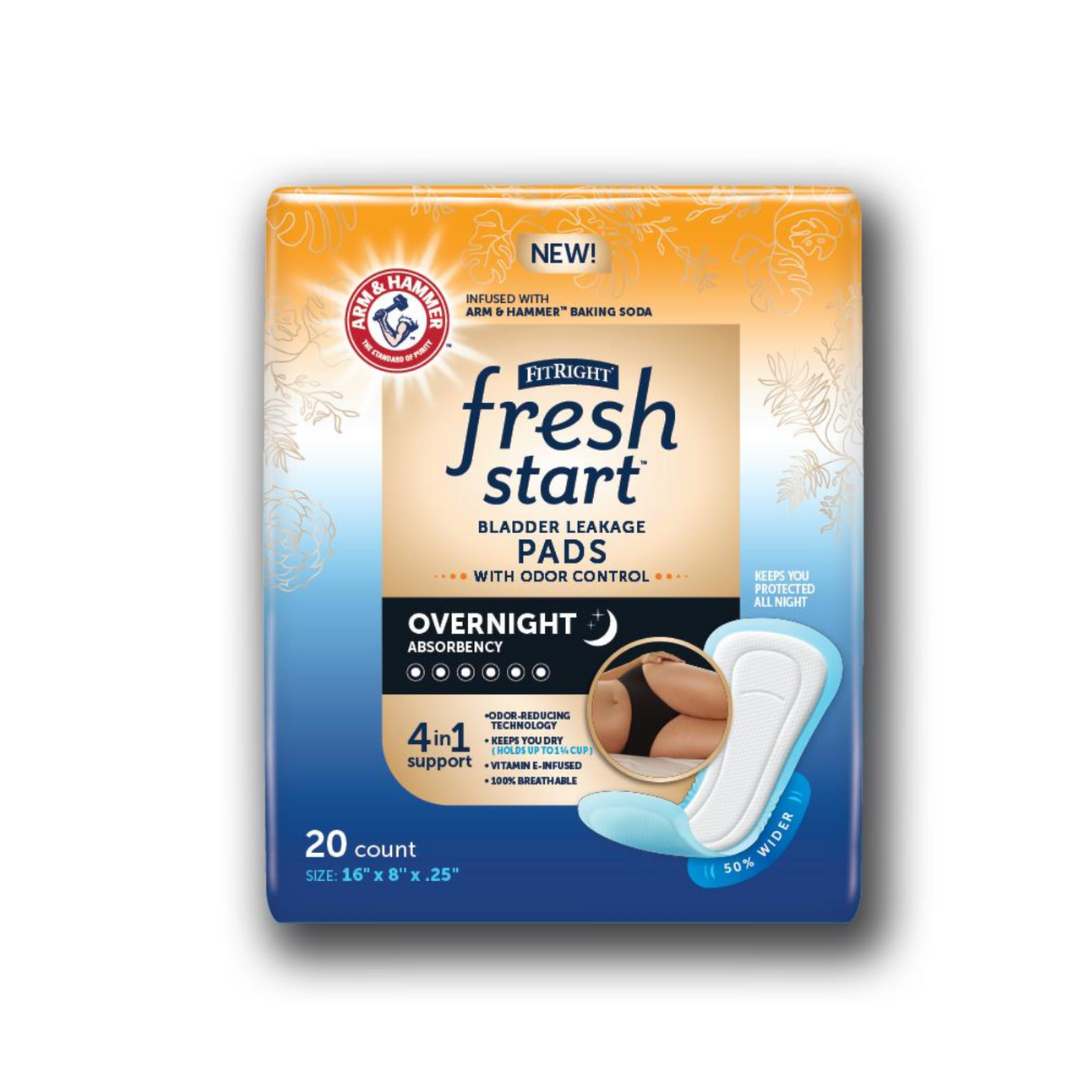 Medline FitRight Fresh Start Liners - Urinary and Postpartum Incontinence Pads - Senior.com Bladder Control Pads