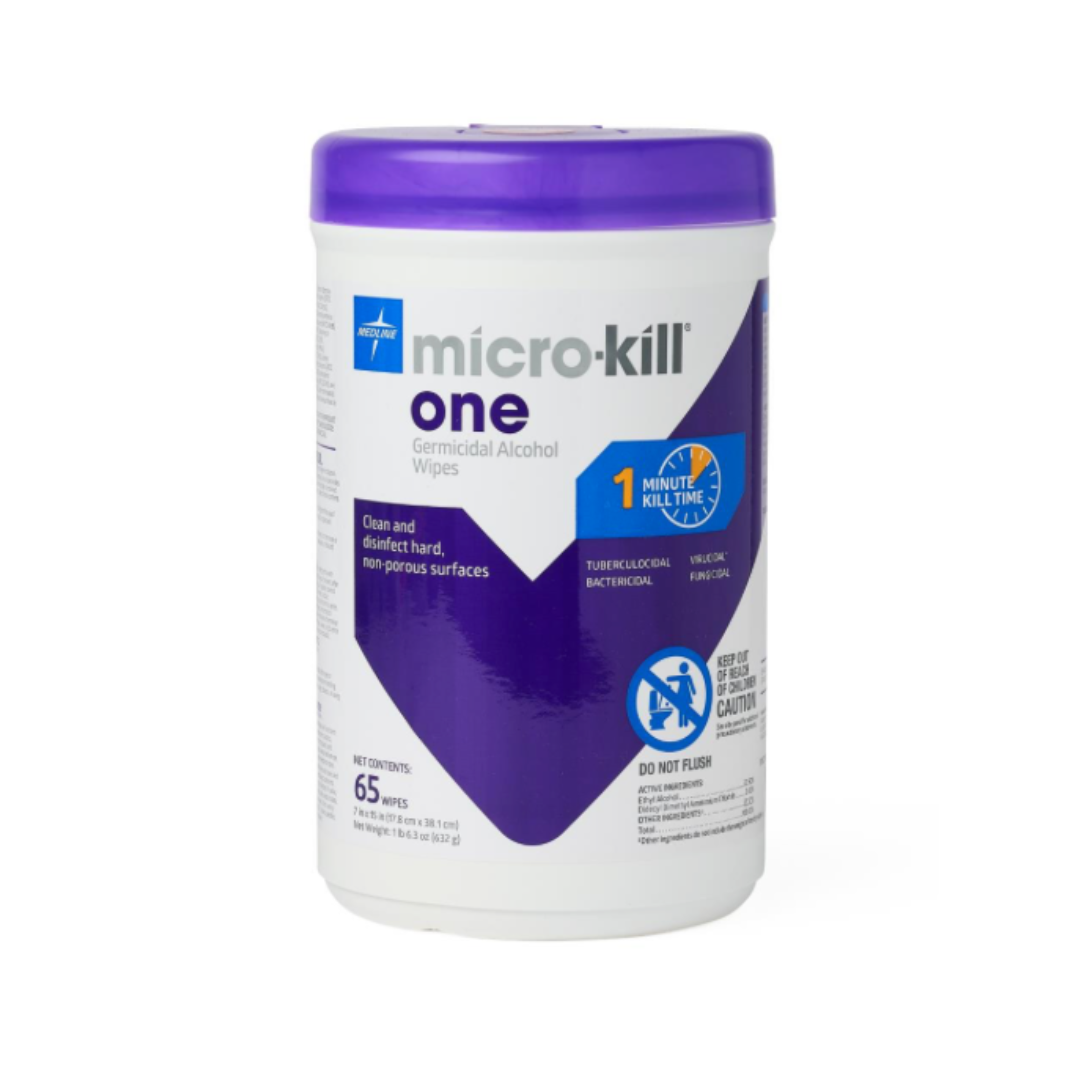 Medline Micro-Kill One Germicidal Alcohol Wipes - Senior.com Alcohol Wipes