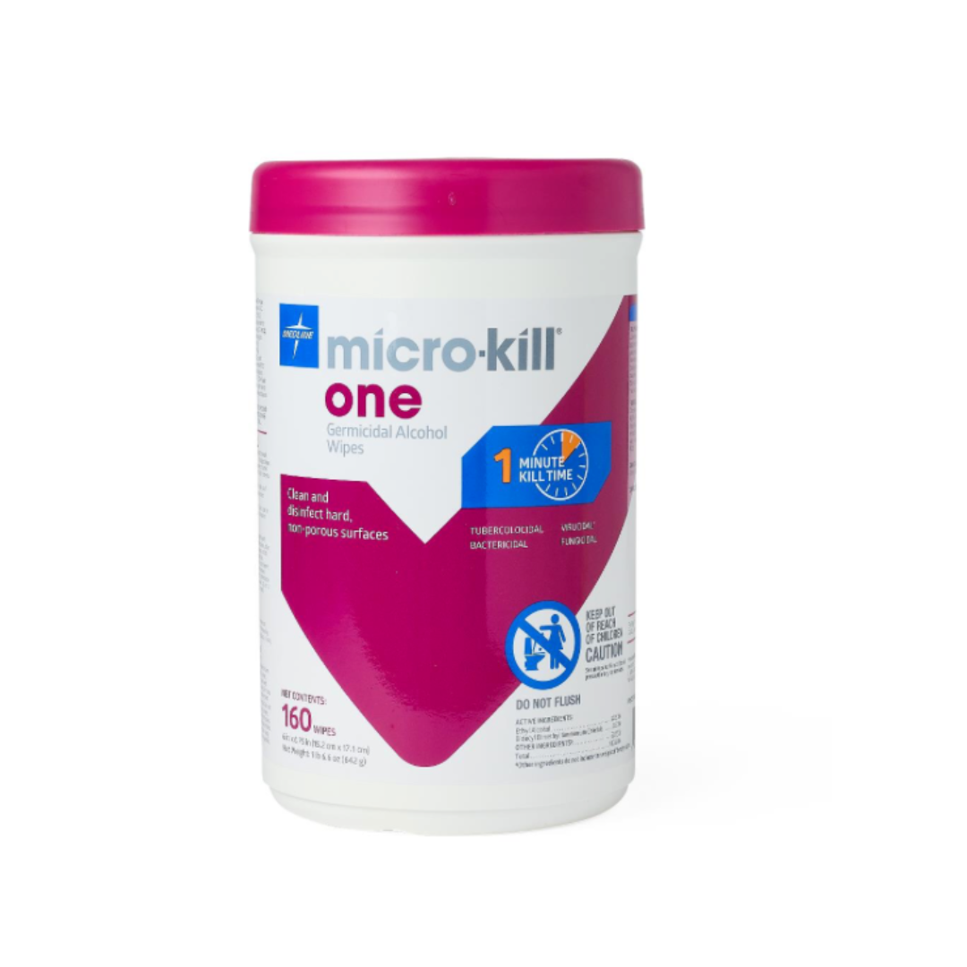 Medline Micro-Kill One Germicidal Alcohol Wipes - Senior.com Alcohol Wipes