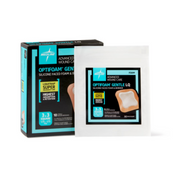 Medline Optifoam Gentle Silicone-Faced Foam Dressing with Liquitrap Super Absorbent Core - Sterile - Senior.com Dressings