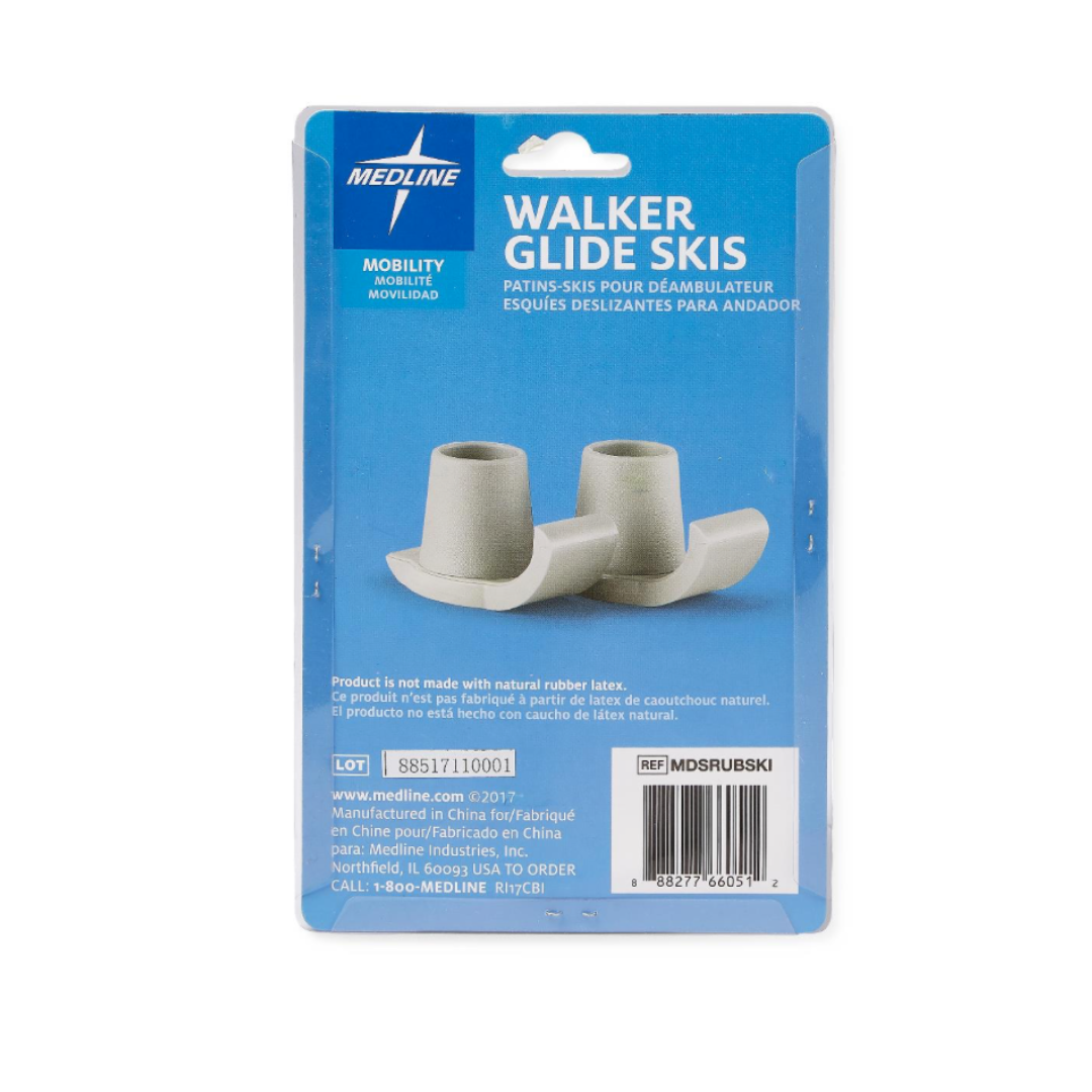 Medline Walker Universal Ski Glides - Gray - Senior.com Walker Ski Glides