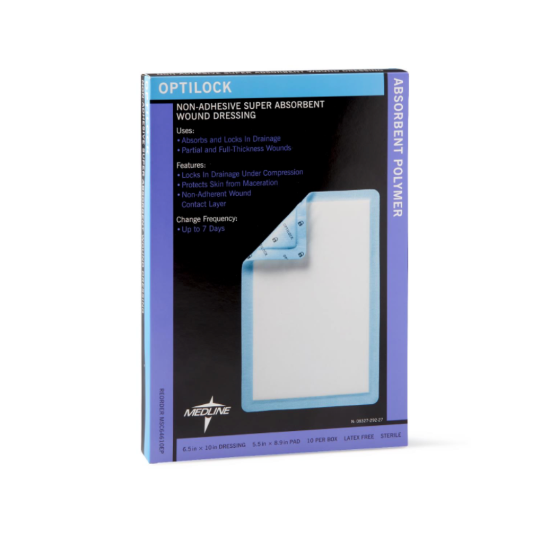 Medline OptiLock Nonadhesive Super Absorbent Wound Dressings - Senior.com Dressings