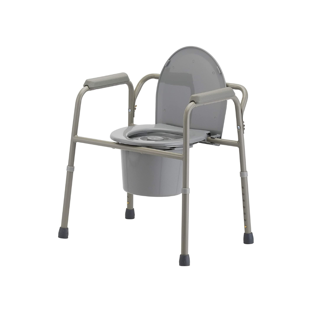 Nova Medical 3-in-1 Lightweight Bedside Commode Plus Toilet Safety Frame - Senior.com Commodes