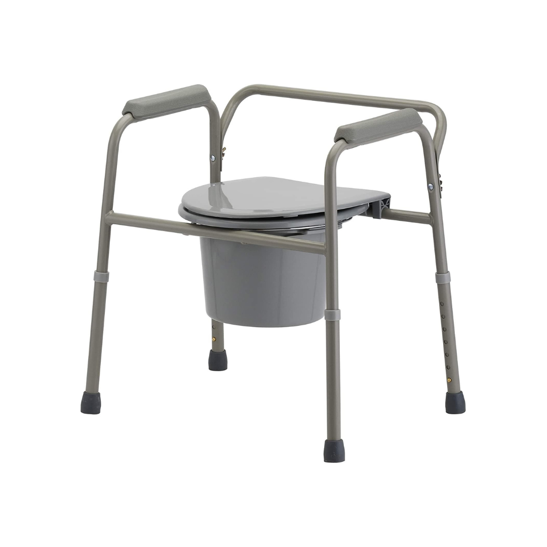 Nova Medical 3-in-1 Lightweight Bedside Commode Plus Toilet Safety Frame - Senior.com Commodes