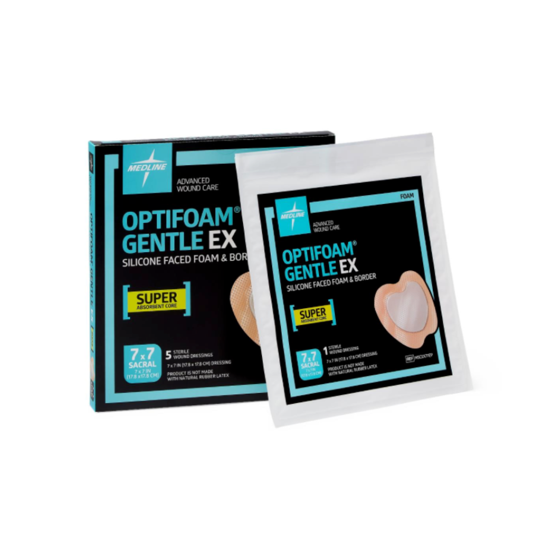 Medline Optifoam Gentle EX Silicone-Faced Foam Dressings - Senior.com Dressings