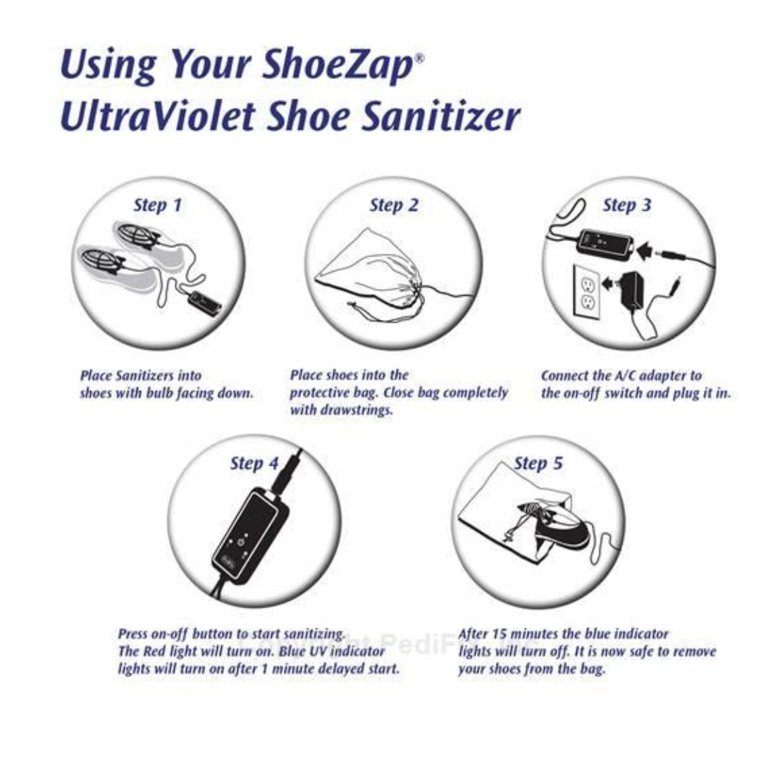 PediFix® ShoeZap® 15 Minute UV Shoe Sanitizer - Senior.com 