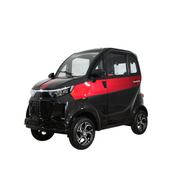 Green Transporter Q Express Fully Enclosed Mobility Scooter black and red