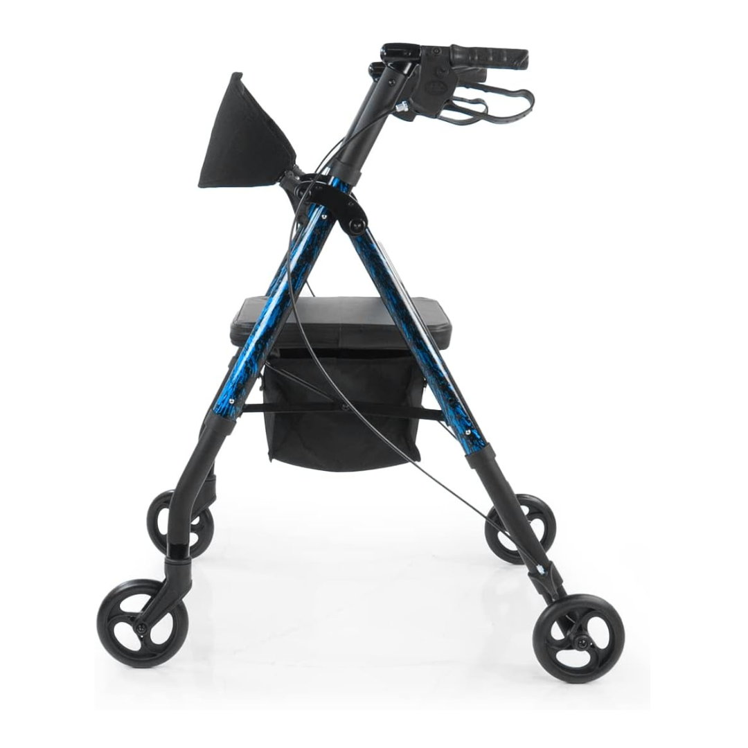 Lifestyle Mobility Aids Royal Universal Lightweight Folding Rollator - Senior.com Rollators