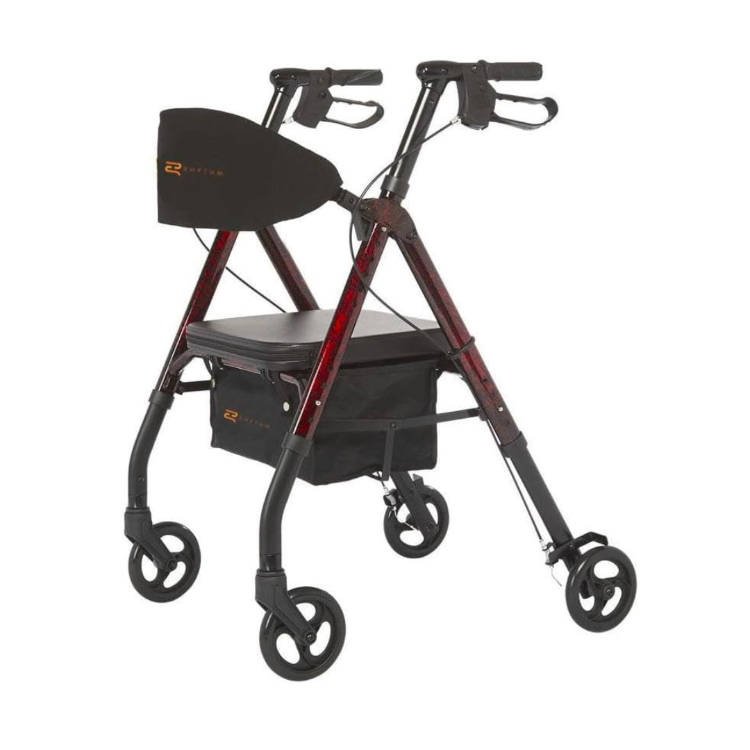 Lifestyle Mobility Aids Royal Universal Lightweight Folding Rollator - Senior.com Rollators