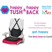 Nova Medical Happy Back Lumbar Cushion with Gel-Cell Double Layer - Senior.com Back & Lumbar Support Cushions