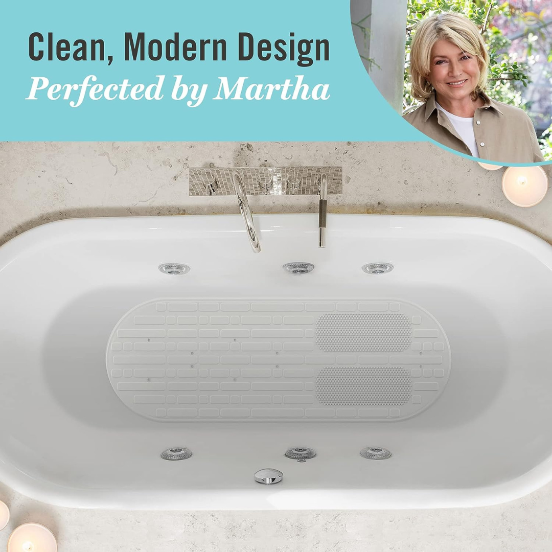 Martha Stewart Bath Mat with Microban Anti-Mold - Senior.com shower mats