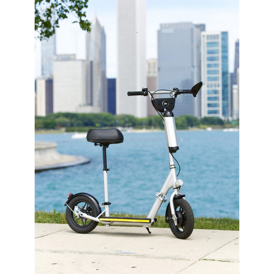 Glion Balto Folding Electric Scooter w/ Seat & Portable Power Station