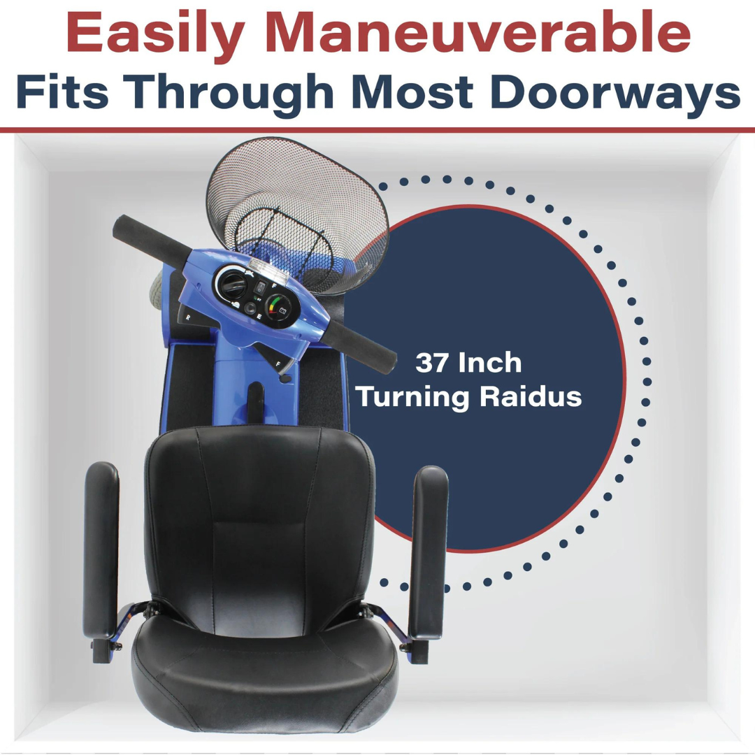 Zip'r 4 Wheel Traveler Mobility Scooter - TSA Travel Approved - Senior.com Scooters