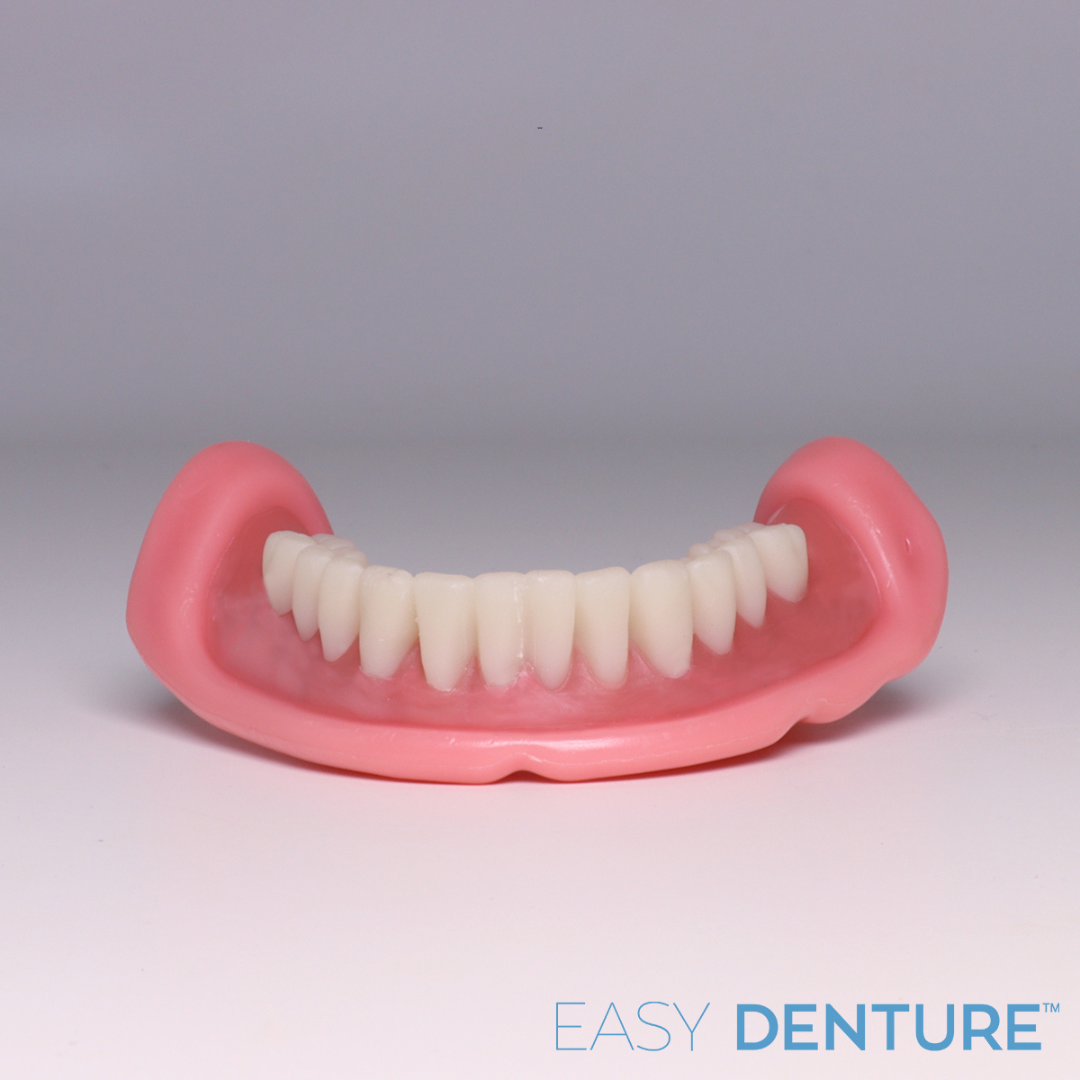 Easy Denture™ Pro Flexible, Premade Dentures, Self Fitting, Patient