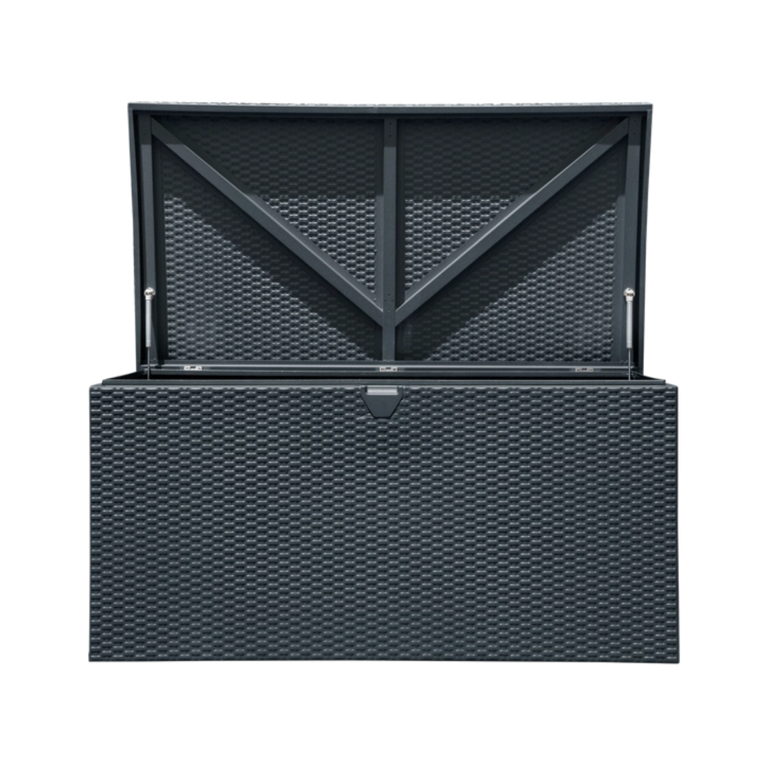 Spacemaker® HDG Steel® XL Deck Box - Basket Woven - Senior.com Storage Bins