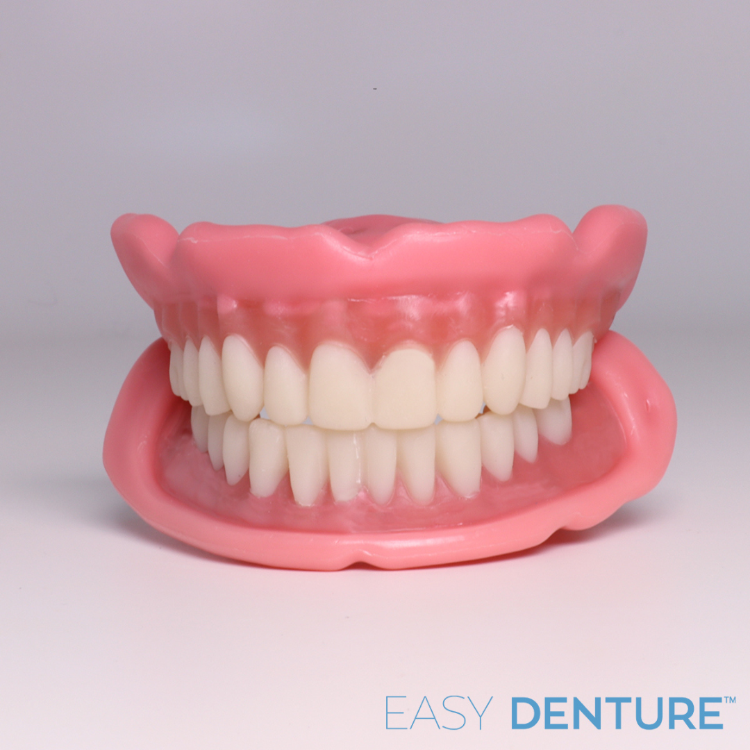 Easy Denture™ - Patient Self Fitting Upper & Lower - Less than 5 minutes - Senior.com Dentures