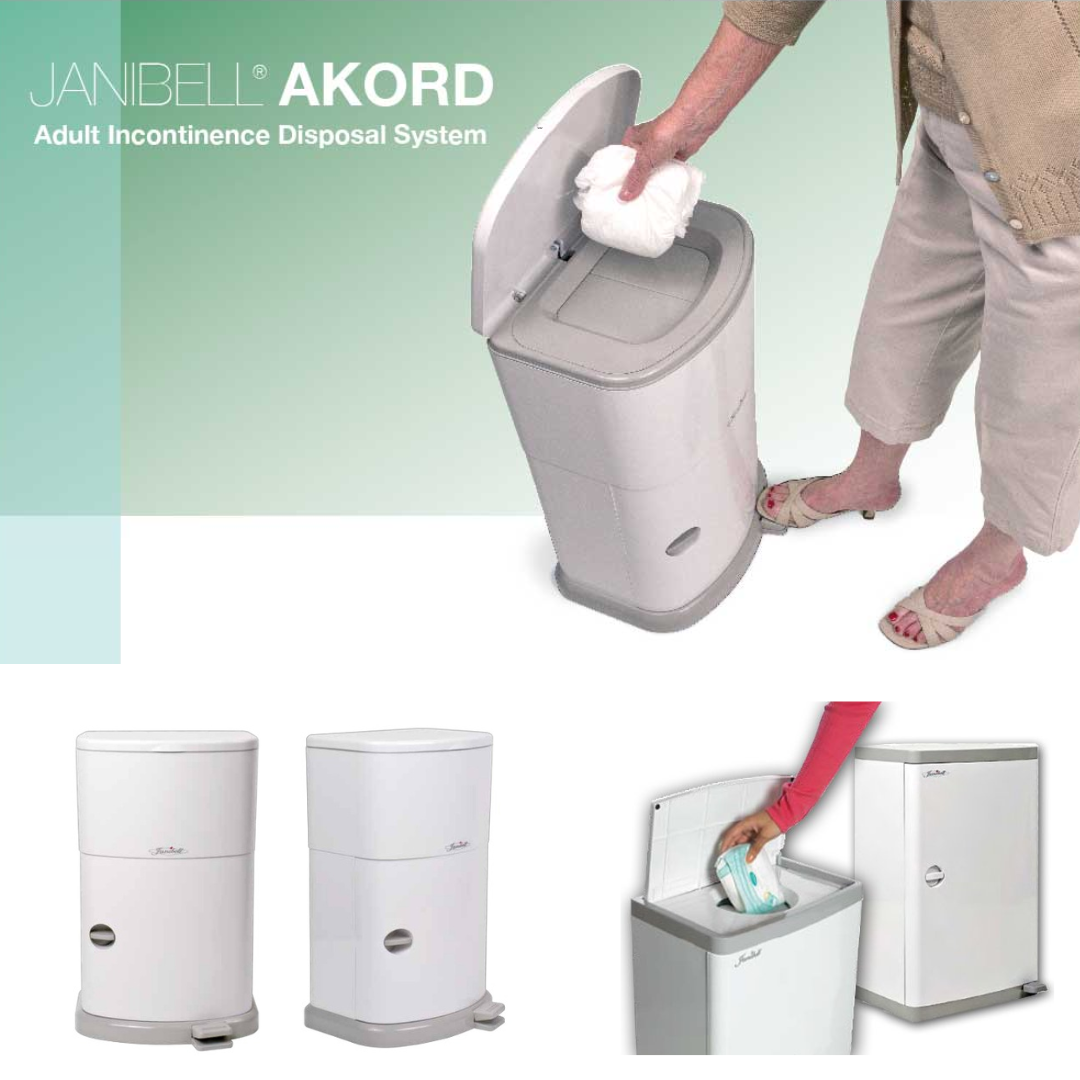 Janibell AKORD ABS Incontinence Receptacle with Extra Odor-Control - Senior.com Incontinence Receptical