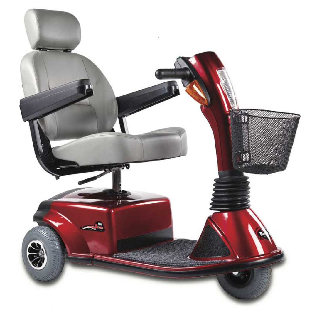 Zip'r Breeze 3-Wheel Heavy Duty Mobility Scooter - Senior.com Scooters