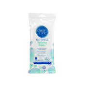 Clean Life No Rinse Bathing Wipes and Shampoo Cap - Provides A Complete Bath Anywhere - Senior.com Bathing Wipes
