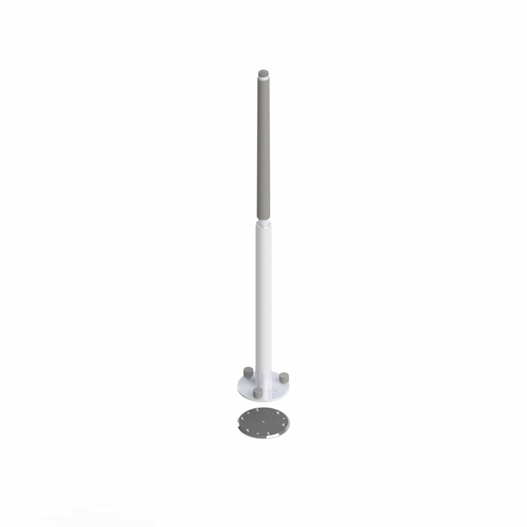 HealthCraft Advantage Pole™ Bariatric - Floor Mounted Support Pole - Senior.com Security poles