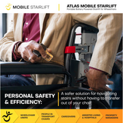 Atlas Portable Wheelchair Stairlift - Portable Stair Climber For Wheelchairs - Senior.com Stair Climbers