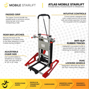 Atlas Portable Wheelchair Stairlift - Portable Stair Climber For Wheelchairs - Senior.com Stair Climbers