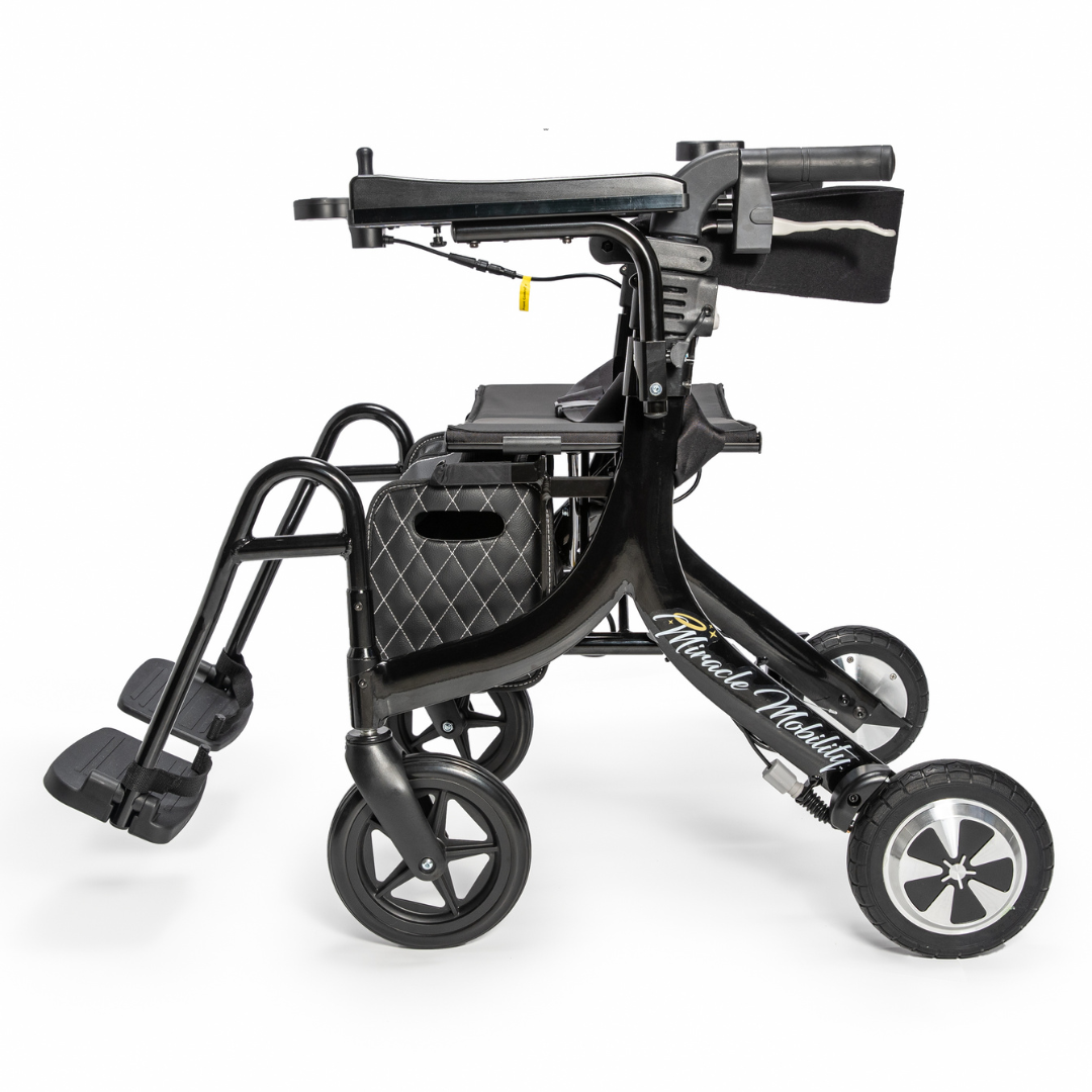 Miracle Mobility 4N1 Ultra Lite Electric Walker Wheelchair - Senior.com Power Chairs