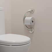HealthCraft Plus Series Bathroom Grab Bar & Toilet Paper Holder - Senior.com Grab Bars & Safety Rails
