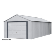 Arrow Storage Murryhill Steel Garage Building with Extra-Wide Door - Senior.com Storage Shelters